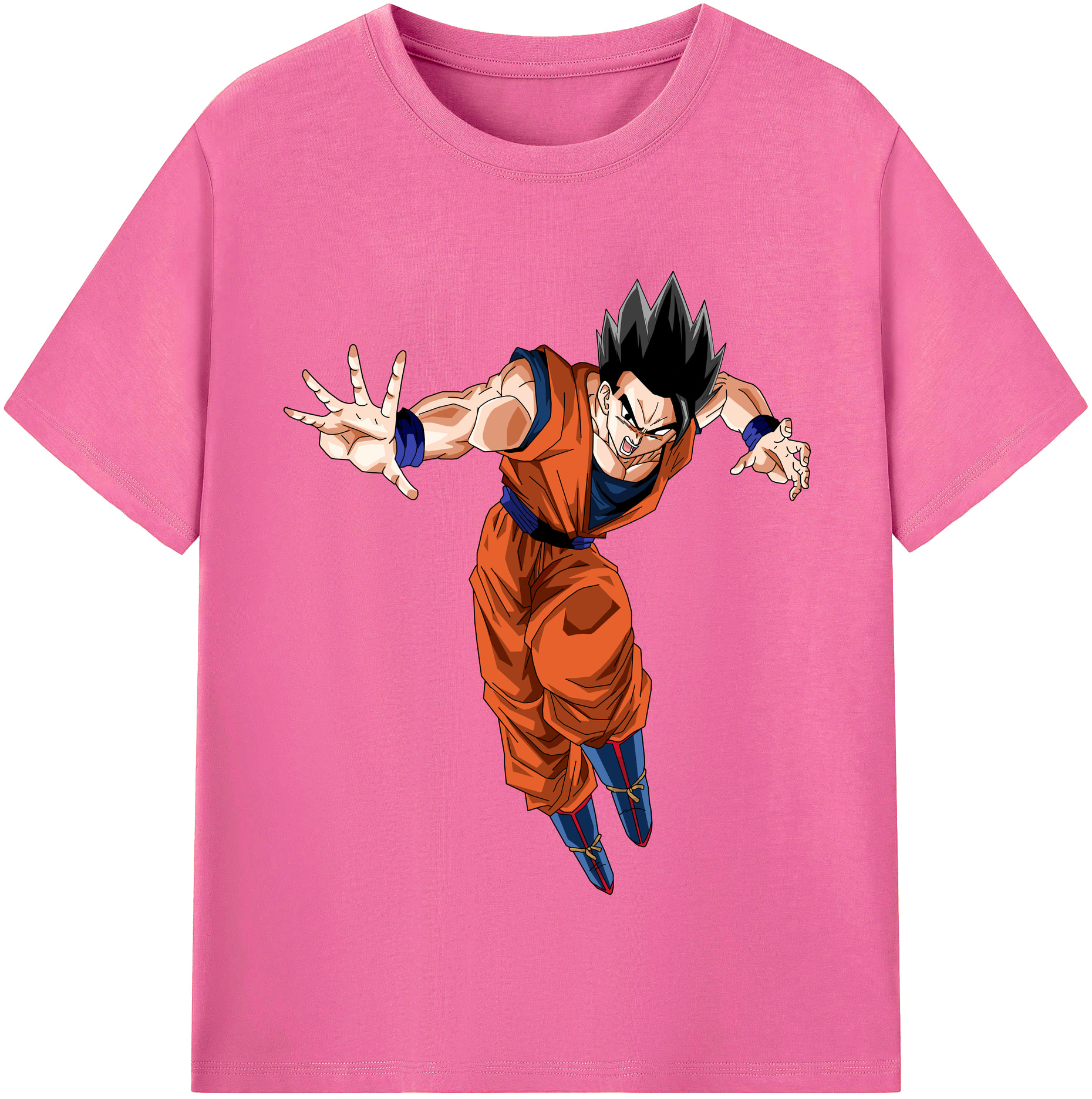 （画像用） ドラゴンボール 孫 悟飯（そんごはん）DRAGON BALL Son Gohan レディースカジュアルプリントTシャツ（綿100％）